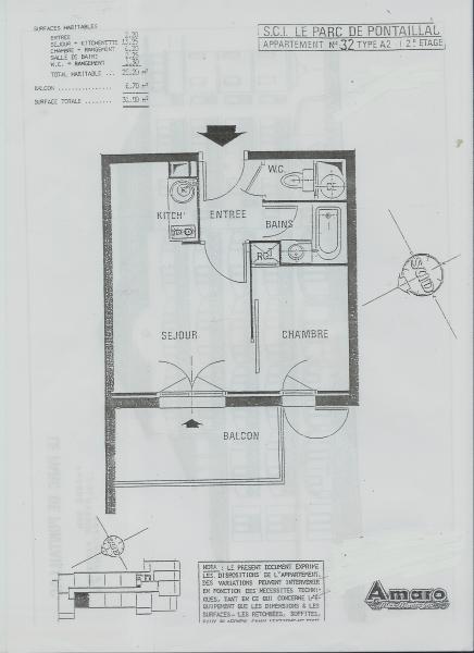 photo 4 Location entre particuliers Royan appartement Poitou-Charentes Charente-Maritime Plan de la location