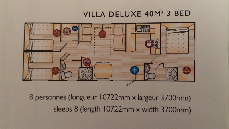 photo 3 Location entre particuliers Vias Plage mobilhome Languedoc-Roussillon Hrault Plan de la location