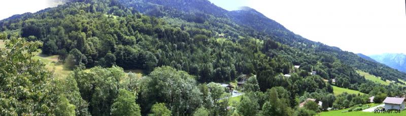 photo 7 Location entre particuliers La Clusaz appartement Rhne-Alpes Haute-Savoie Vue du balcon