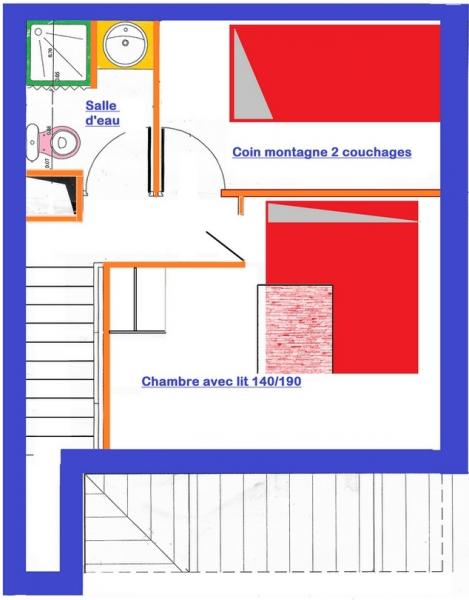 photo 2 Location entre particuliers Risoul 1850 appartement Provence-Alpes-Cte d'Azur Hautes-Alpes Plan de la location