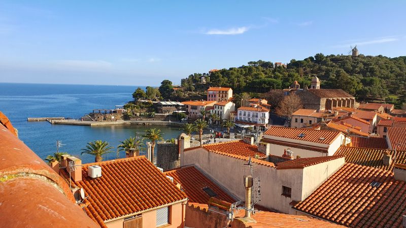 photo 1 Location entre particuliers Collioure appartement Languedoc-Roussillon Pyrnes-Orientales Vue de la terrasse