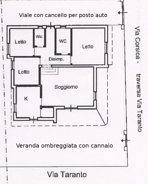 photo 26 Location entre particuliers Torre Vado villa Pouilles Lecce (province de) Plan de la location