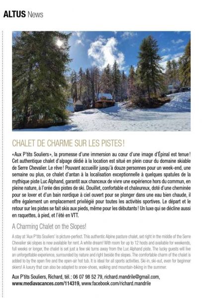 photo 2 Location entre particuliers Serre Chevalier chalet Provence-Alpes-Cte d'Azur Hautes-Alpes