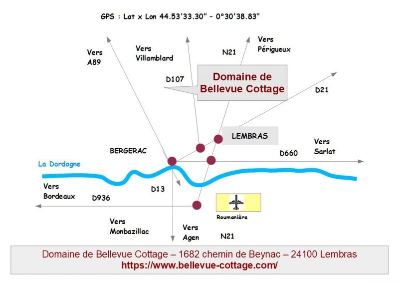 photo 16 Location entre particuliers Bergerac gite Aquitaine Dordogne Plan de la location