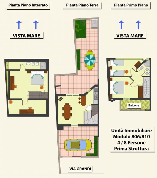 photo 1 Location entre particuliers Ugento - Torre San Giovanni villa Pouilles Lecce (province de) Plan de la location