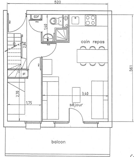 photo 14 Location entre particuliers Valmeinier appartement Rhne-Alpes  Plan de la location