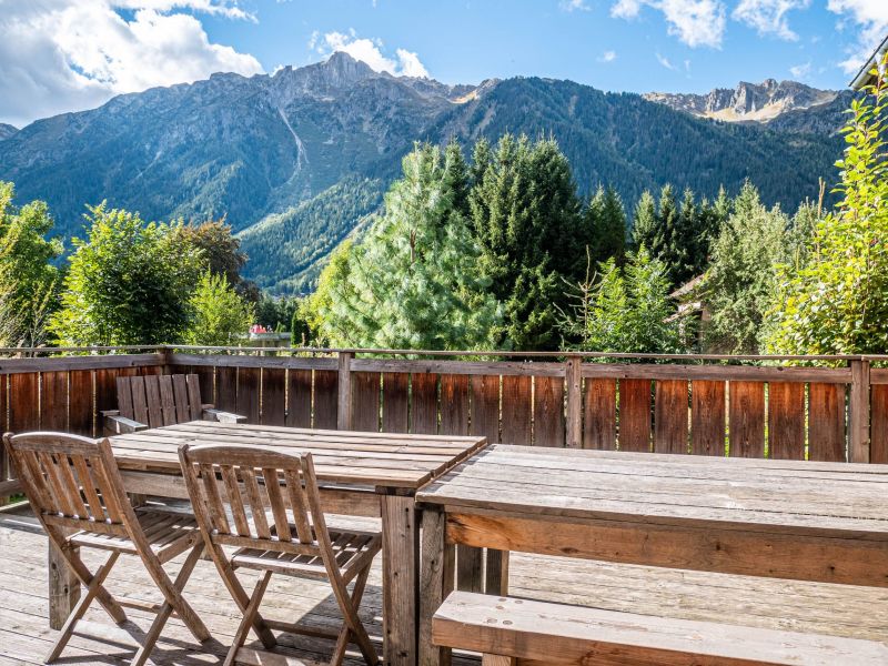 photo 7 Location entre particuliers Chamonix Mont-Blanc appartement Rhne-Alpes Haute-Savoie Vue de la terrasse
