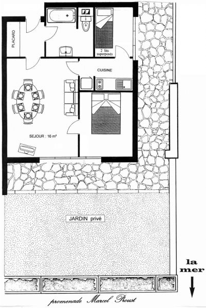 photo 13 Location entre particuliers Cabourg appartement Basse-Normandie Calvados Plan de la location