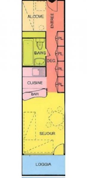 photo 1 Location entre particuliers Les Arcs studio Rhne-Alpes Savoie Plan de la location