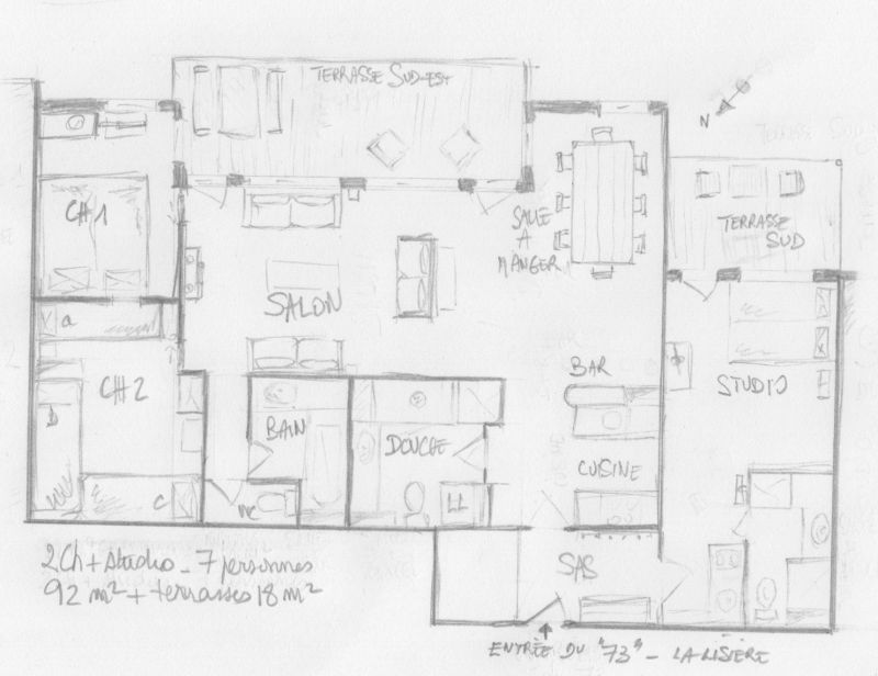 photo 24 Location entre particuliers Valmorel appartement Rhne-Alpes Savoie Plan de la location