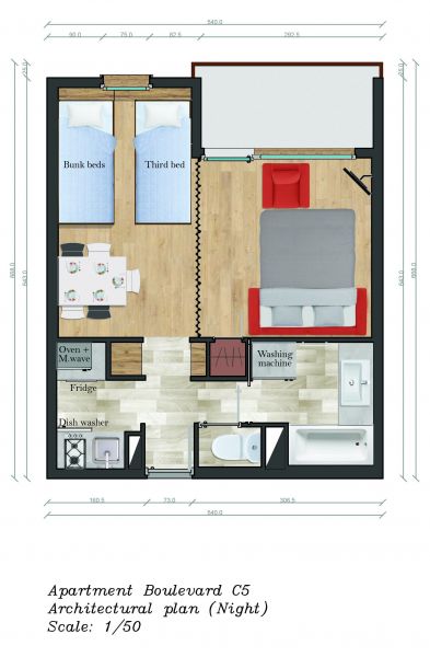 photo 2 Location entre particuliers Mribel appartement Rhne-Alpes Savoie Plan de la location