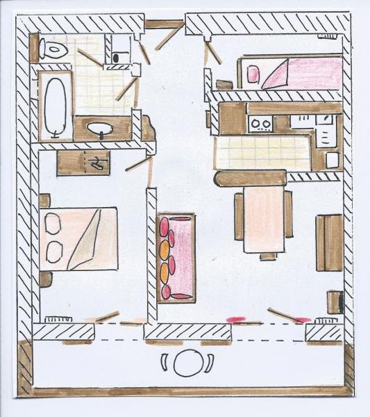 photo 18 Location entre particuliers Le Grand Bornand appartement Rhne-Alpes Haute-Savoie Plan de la location