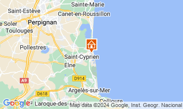 Carte Saint Cyprien Plage Studio 113321