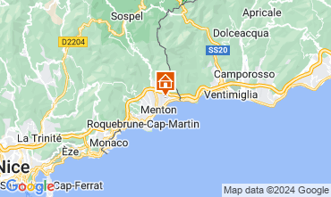 Carte Menton Gite 5408