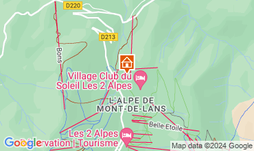 Carte Les 2 Alpes Chalet 122828