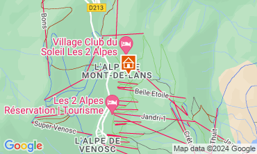 Carte Les 2 Alpes Appartement 116663