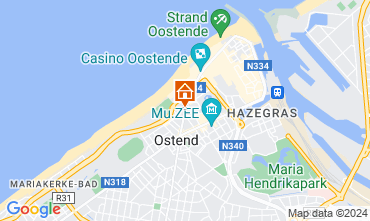 Carte Ostende Appartement 122360