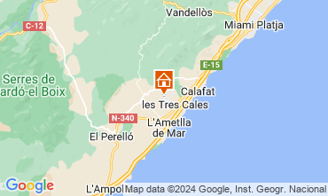 Carte L'Ametlla de Mar Chalet 126895