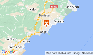 Carte Calpe Villa 123306