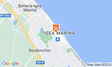 Carte Bellaria Igea Marina Appartement 82163