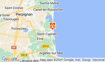 Carte Saint Cyprien Plage Studio 8732