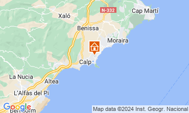 Carte Calpe Villa 128293