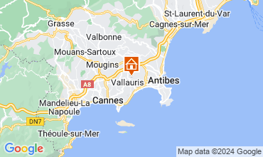 Carte Cannes Villa 123238