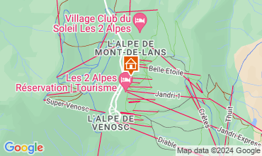 Carte Les 2 Alpes Appartement 1219