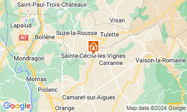 Carte Sainte-Ccile-les-Vignes Gite 113447