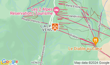 Carte Les 2 Alpes Chalet 60919