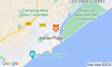 Carte Valras-Plage Appartement 109062