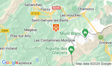 Carte Les Contamines Montjoie Chalet 19543