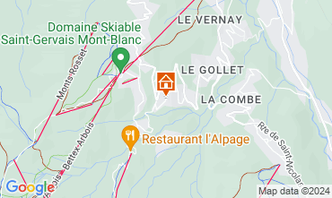 Carte Saint Gervais Mont-Blanc Chalet 2585