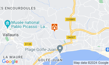 Carte Juan les Pins Villa 124689