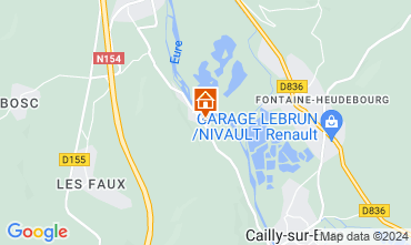 Carte Heudreville sur Eure Gite 128497