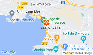 Carte Six Fours Les Plages Appartement 92625