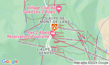 Carte Les 2 Alpes Appartement 48478