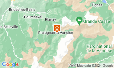 Carte Pralognan la Vanoise Chalet 74329