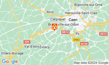 Carte Caen Gite 107559