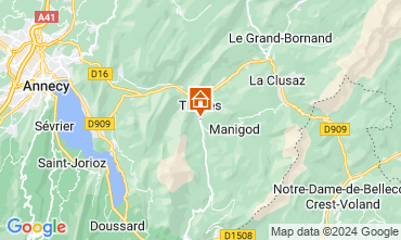 Carte La Clusaz Gite 112920