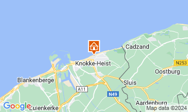 Carte Knokke-le-Zoute Studio 123250