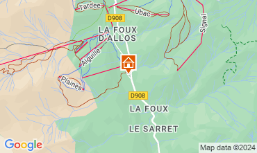 Carte La Foux d'Allos Studio 3204