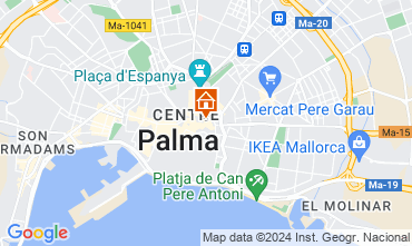 Carte Palma de Majorque Appartement 128071