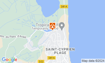 Carte Saint Cyprien Plage Gite 124360