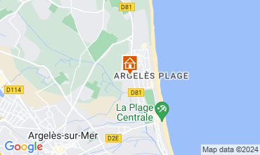 Carte Argeles sur Mer Appartement 9849