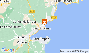 Carte Sainte Maxime Villa 8541