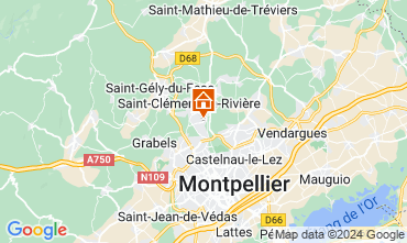 Carte Montpellier Gite 123620