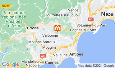 Carte Valbonne Villa 129057