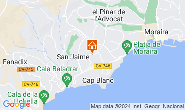 Carte Moraira Bungalow 124782