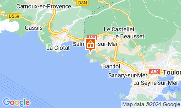 Carte Saint Cyr sur Mer Villa 93128